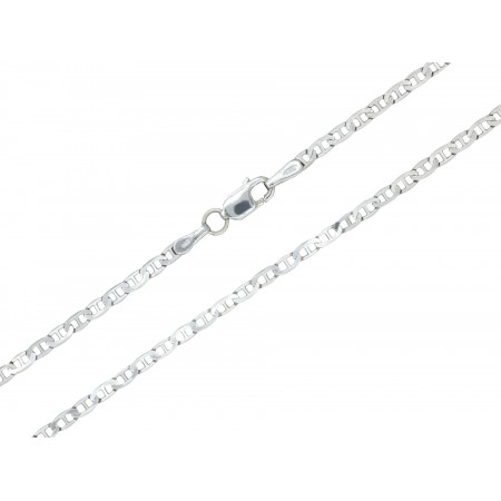 Αλυσίδα λαιμού από λευκό χρυσό Κ14