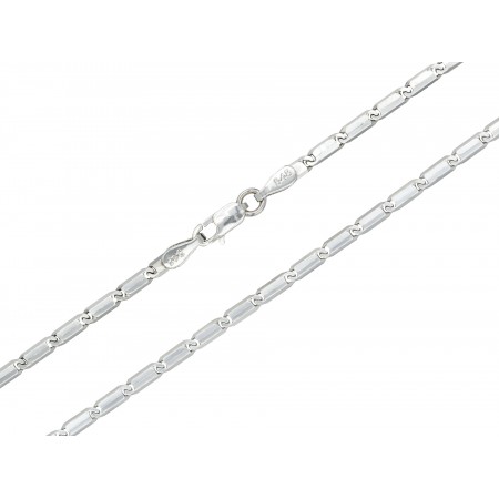 Αλυσίδα λαιμού από λευκό χρυσό Κ14