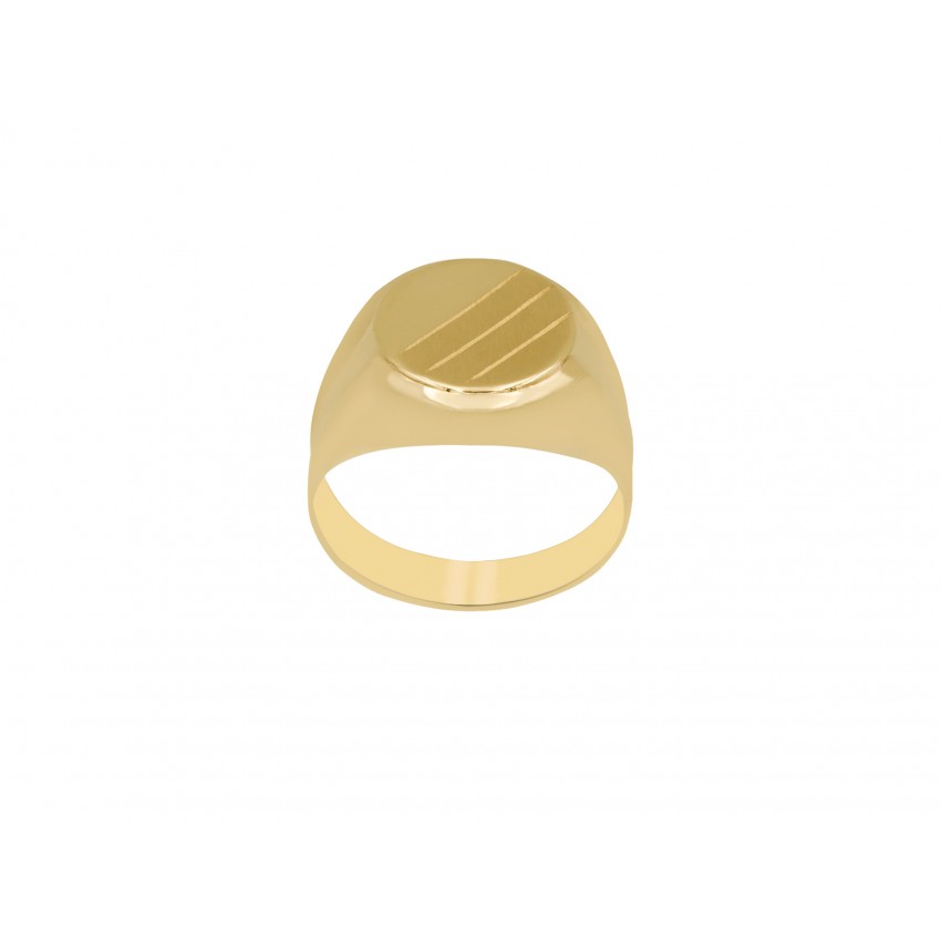 Δαχτυλίδι ανδρικό χρυσό Κ14