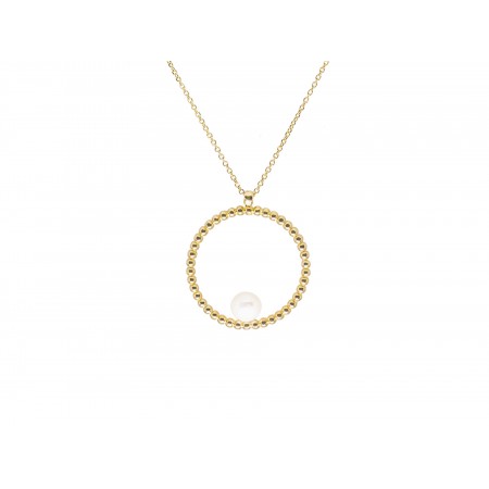 Κολιέ χρυσό Κ14 με μαργαριτάρι Κολιέ χρυσό Κ14 με μαργαριτάρι