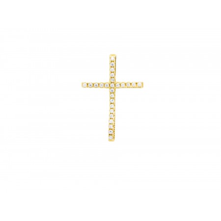Σταυρός χρυσός Κ14 με ζιρκόν Σταυρός χρυσός Κ14 με ζιρκόν